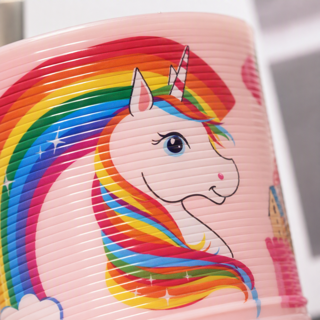 Dibujos animados unicornio arco iris círculo primavera juguete para niños descompresión círculo mágico stand de piso divertido elástico círculo pequeño regalo Specification image