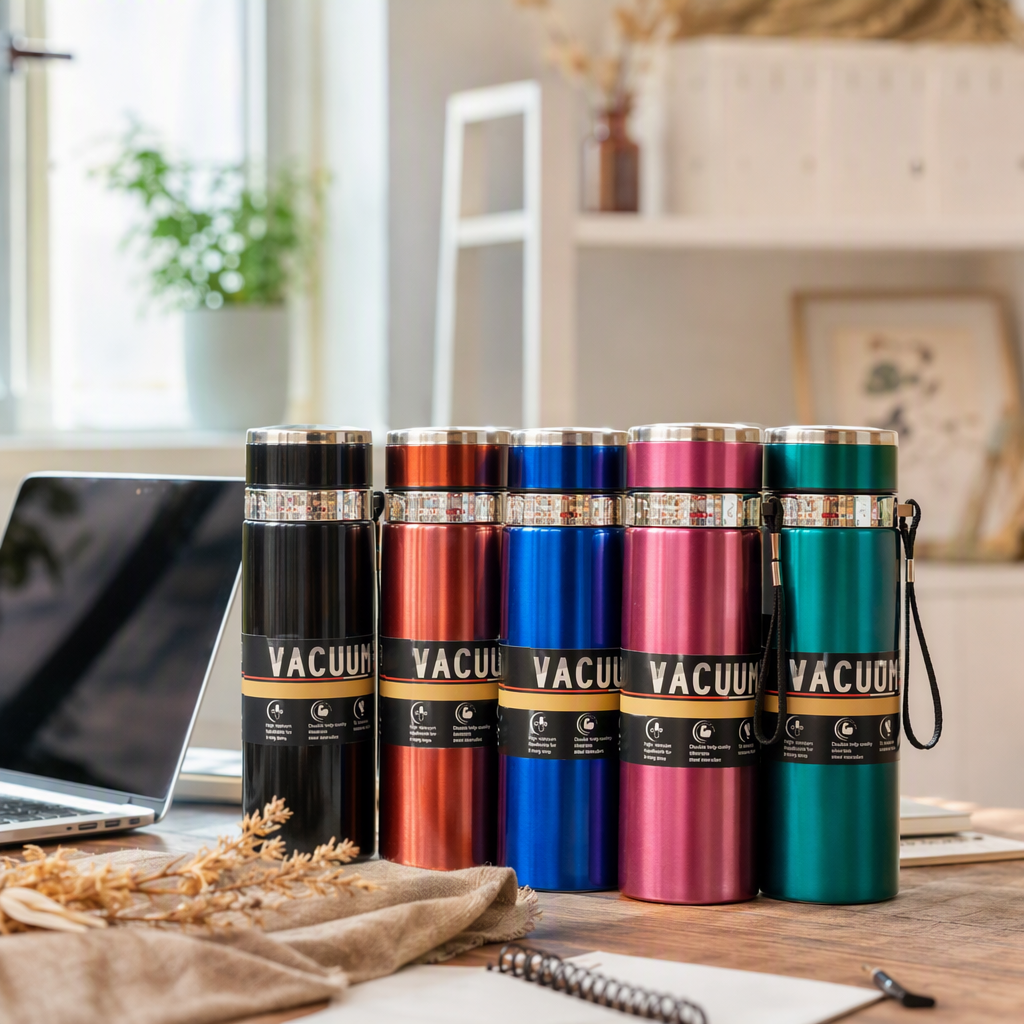 Multi-color vacuum insulated cup, stainless steel, portable and easy to use for making tea, student outdoor travel insulated cup gift details Picture