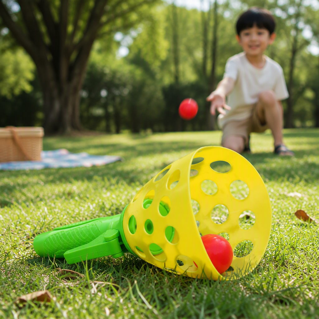 Bouncing and catching ball parent-child interactive ball toys, fun elastic throwing and catching ball, double bouncing children's toys Specification image