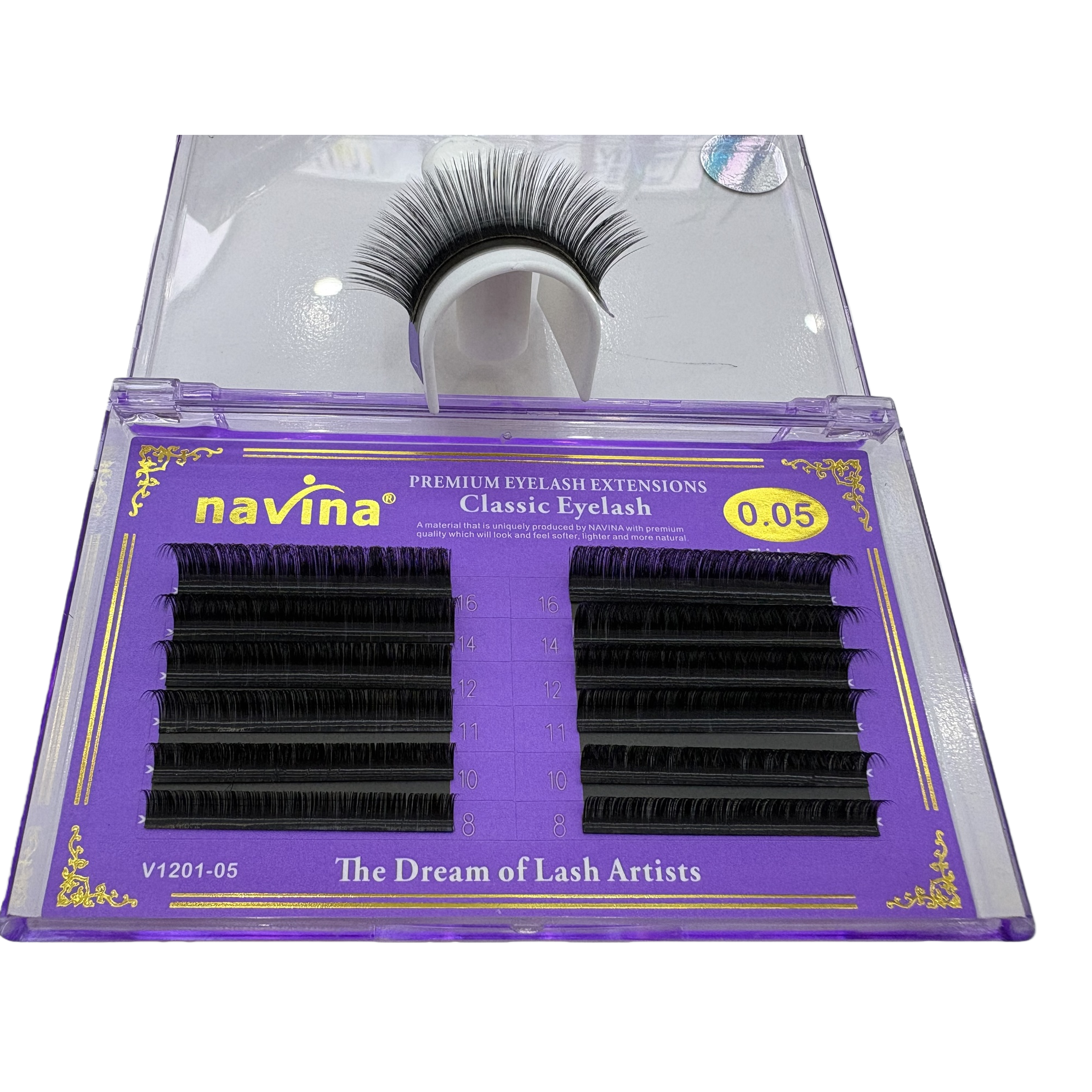 Paquete púrpura natural grueso pestañas postizas larga duración maquillaje delgado traje de maquillaje natural suministros de belleza Item Picture