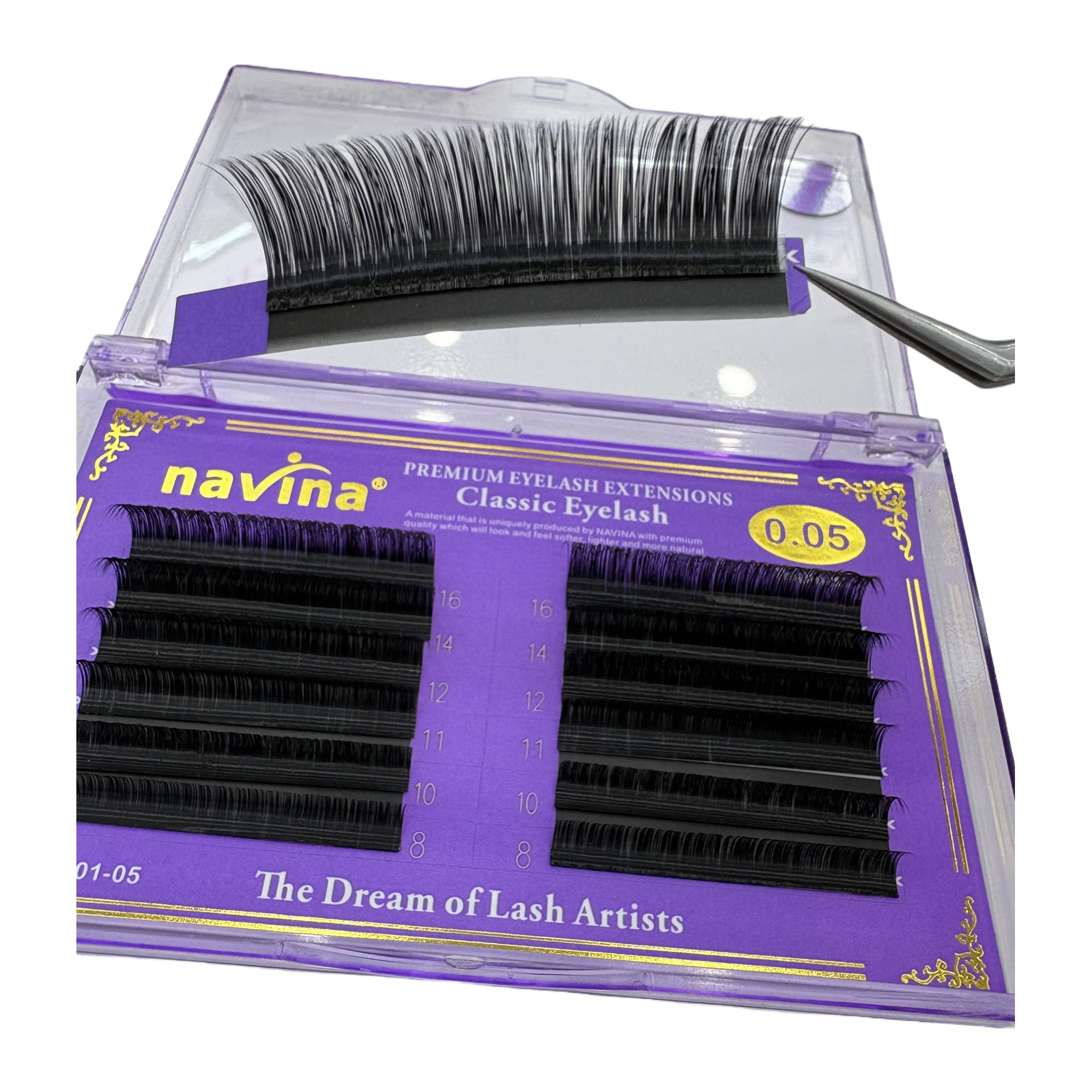 Paquete púrpura grueso natural pestañas postizas delgadas voluminosas de larga duración sin mareo maquillaje natural sensación de elevación Item Picture