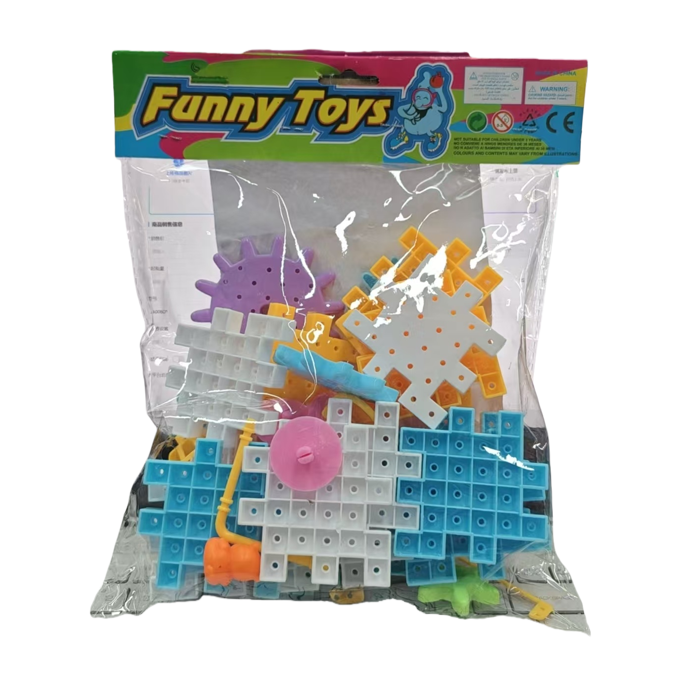 Children's gear mechanical assembly building blocks assemble educational toys, children's hands-on and brain-stimulating plastic building blocks for intelligence development details Picture