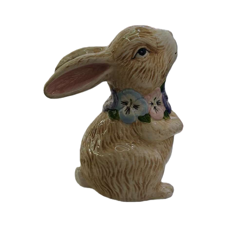 Creative ceramic animal decorations, cute rabbit ornaments, home living room tabletop handicrafts, gift ornaments Item Picture