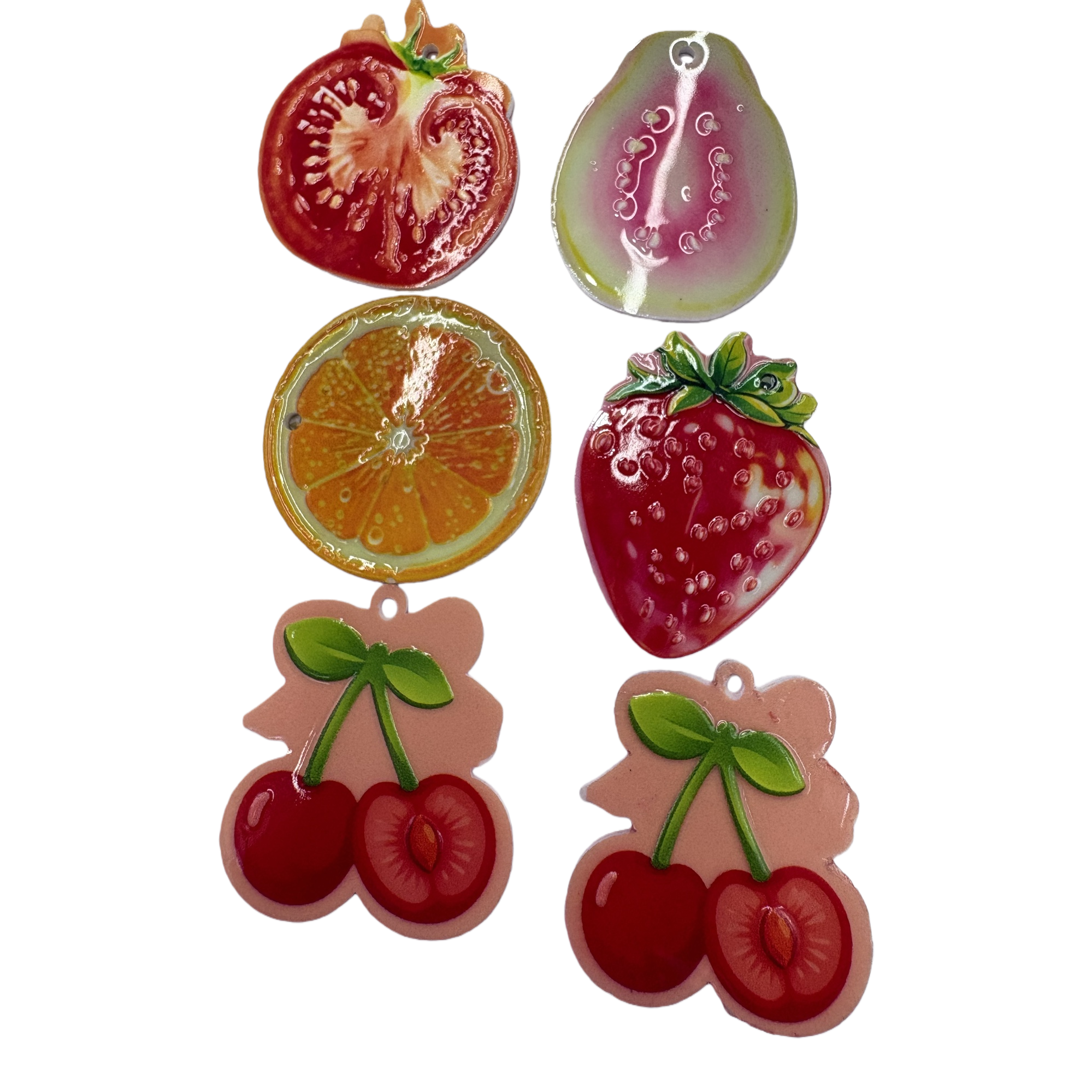 Creative colorful fruit-shaped stickers for children's handbooks, DIY stickers that can be torn off without leaving any marks, colorful fruit stickers Item Picture