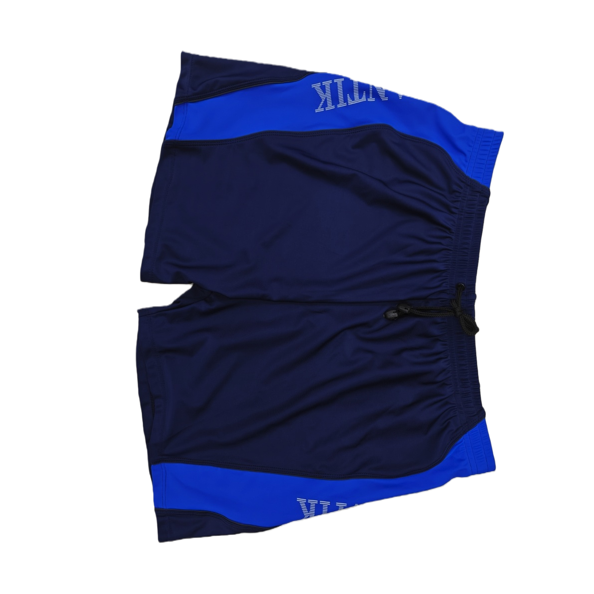 Deep blue and bright blue color-matched breathable and quick-drying casual fitness swimming shorts Item Picture