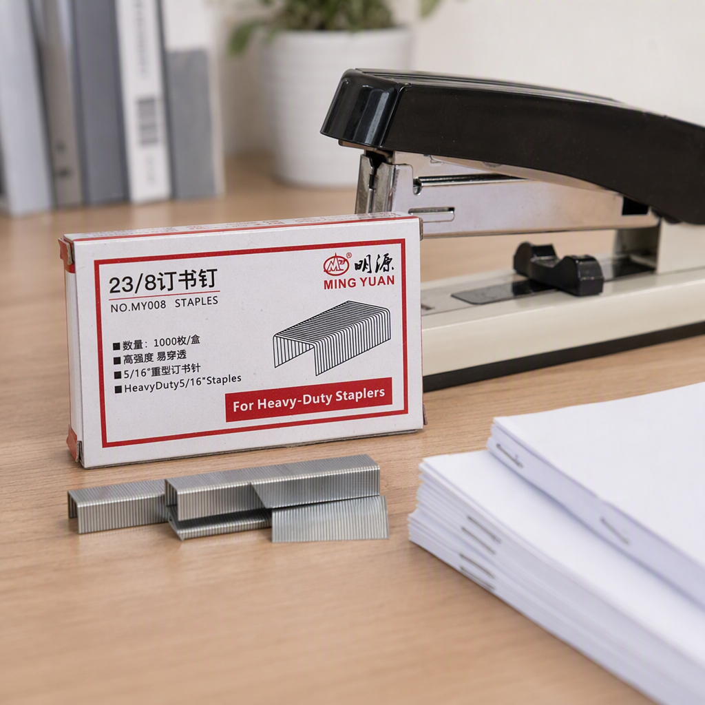 Multi-functional white paper box packaging, staples, office supplies, strong staples, binding materials, essential for office use details Picture