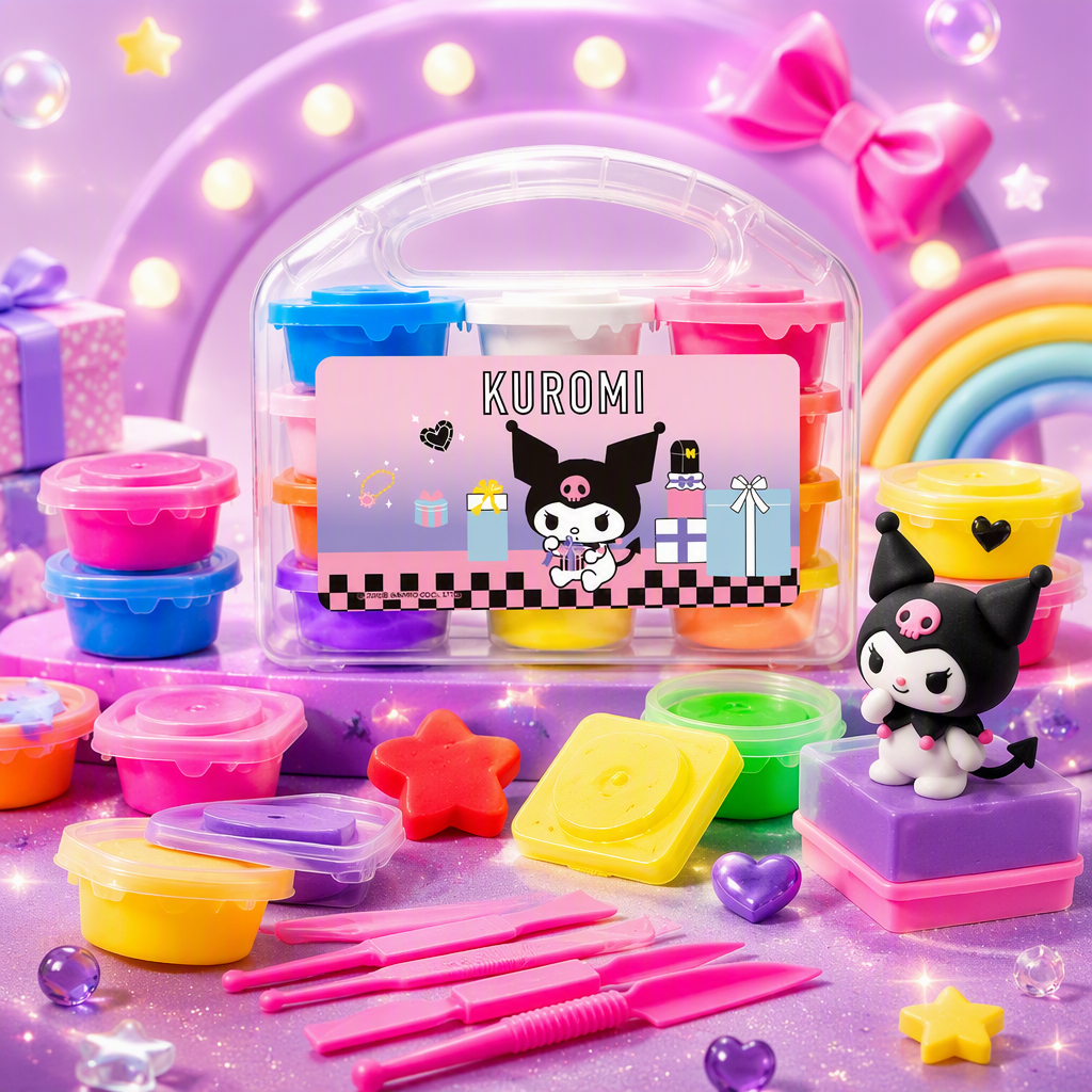 Sanrio - 12-color clay box Application Scenario