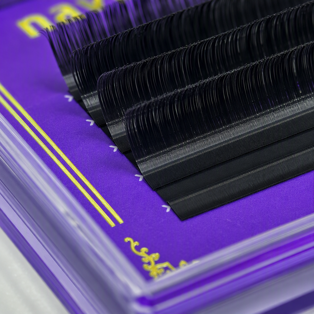 Clear purple pack extensiones de pestañas herramienta de belleza natural densa y duradera Application Scenario