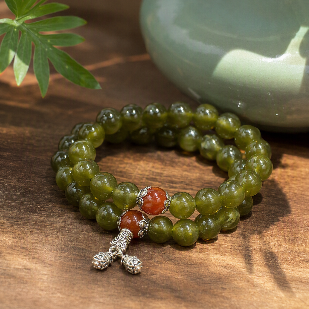 Moda "xiujade jade oscuro" pulsera de jade cadena de mano 10mm de aleación de ágata roja accesorios regalos puestos de venta en vivo