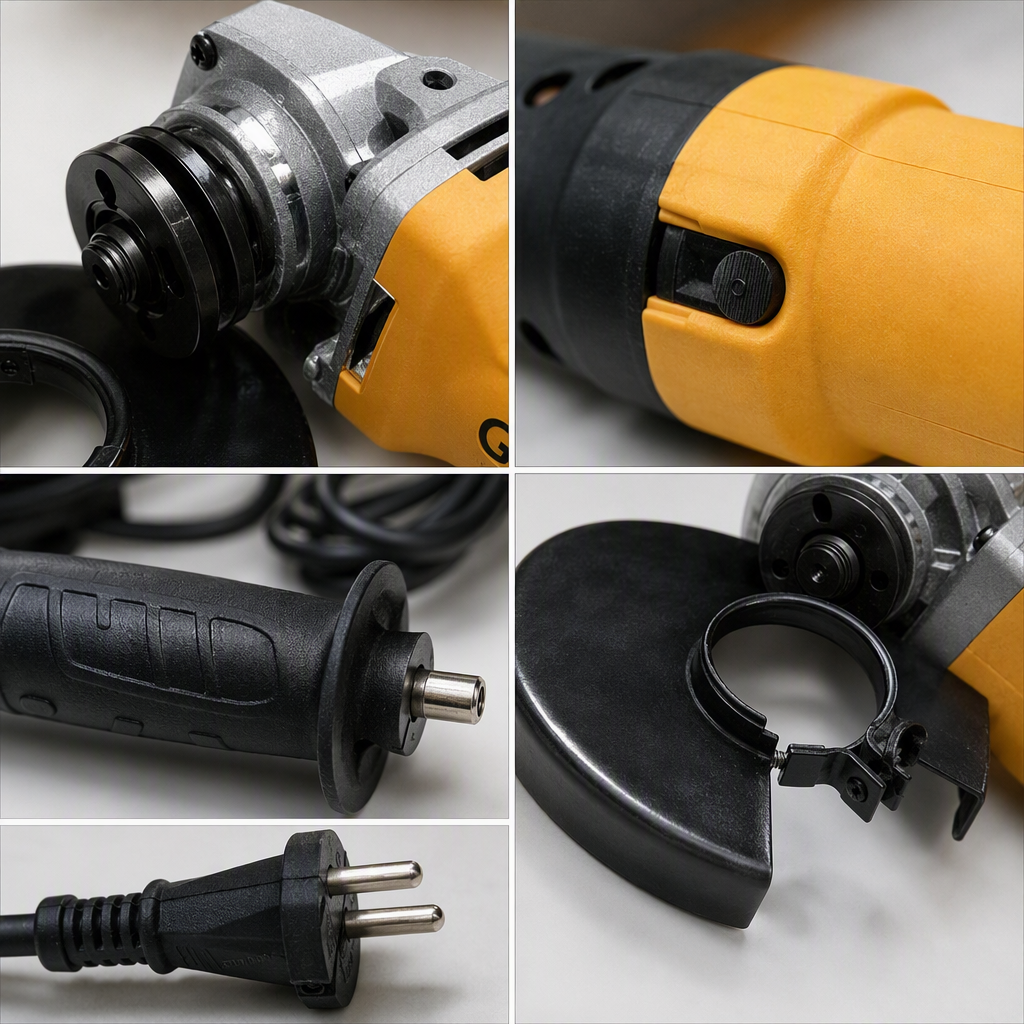 Multi-functional electric Angle grinder, portable grinding machine, metal grinding and cutting tools, household and industrial accessories Specification image