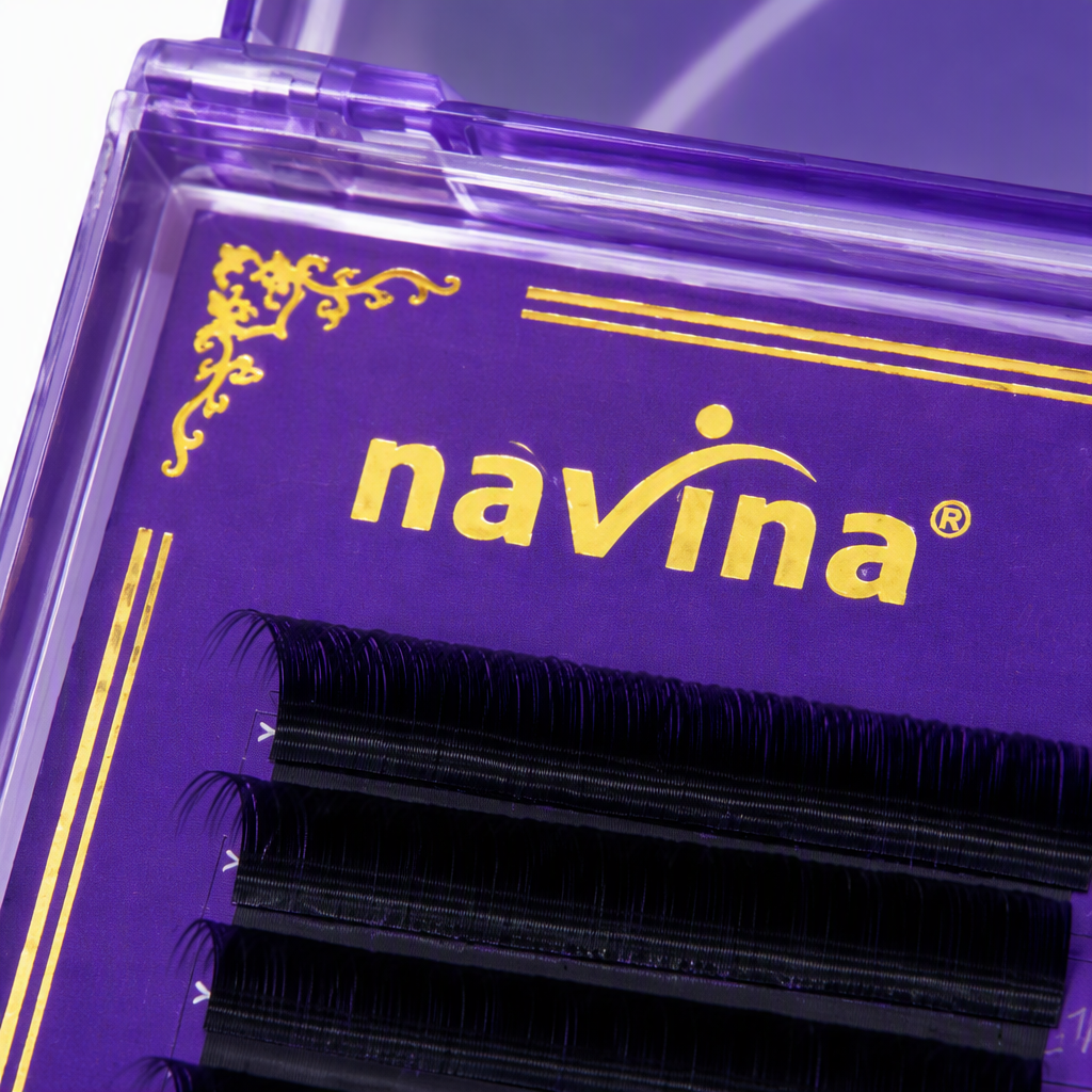 Purple packaging box false eyelashes naturally extend, thick and long-lasting, a must-have for beauty products Application Scenario