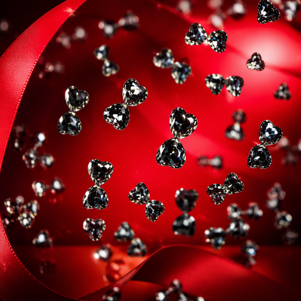 Shining heart-shaped crystal jewelry, silver metal chain, fashionable and versatile couple gift for your girlfriend or partner Specification image