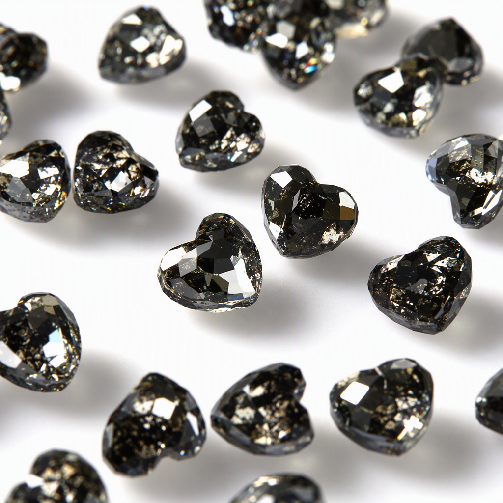 Shining heart-shaped crystal jewelry, silver metal chain, fashionable and versatile couple gift for your girlfriend or partner Application Scenario