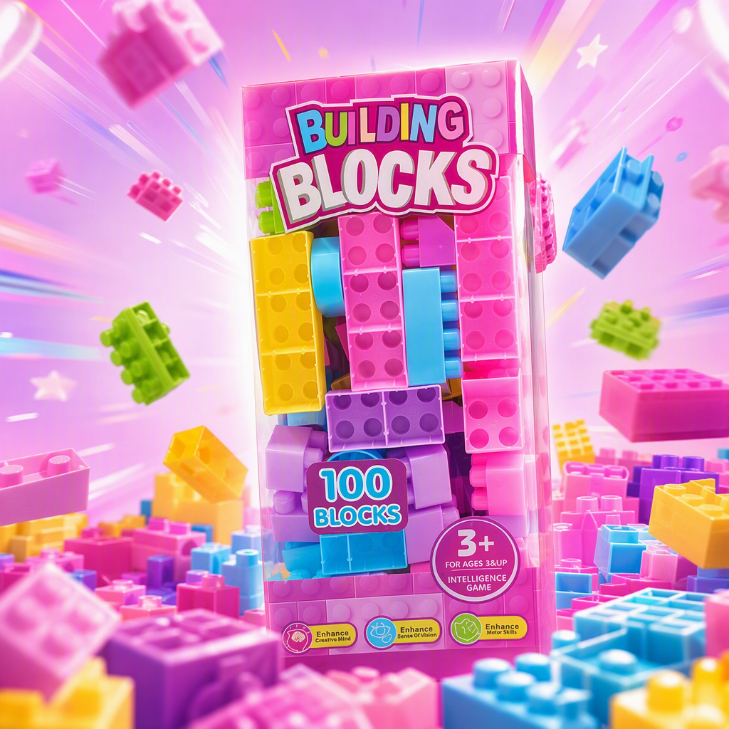 Niños 100 granulares grandes bloques de construcción caja de regalo de la enseñanza temprana puzzles montar juguetes para hombres y niñas iniciación montar regalo