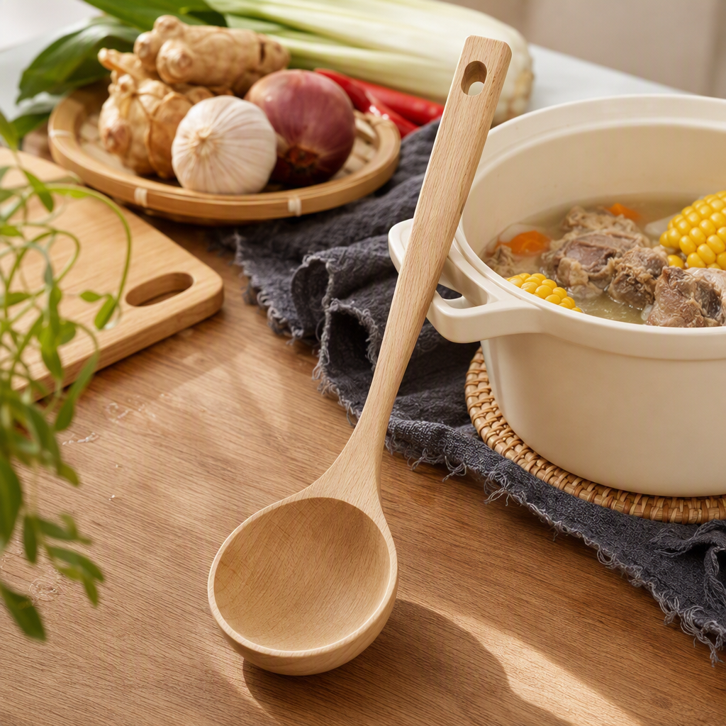 Multi-functional stainless steel spoon, soup spoon, kitchen tableware, simple household cooking and seasoning spoon Specification image