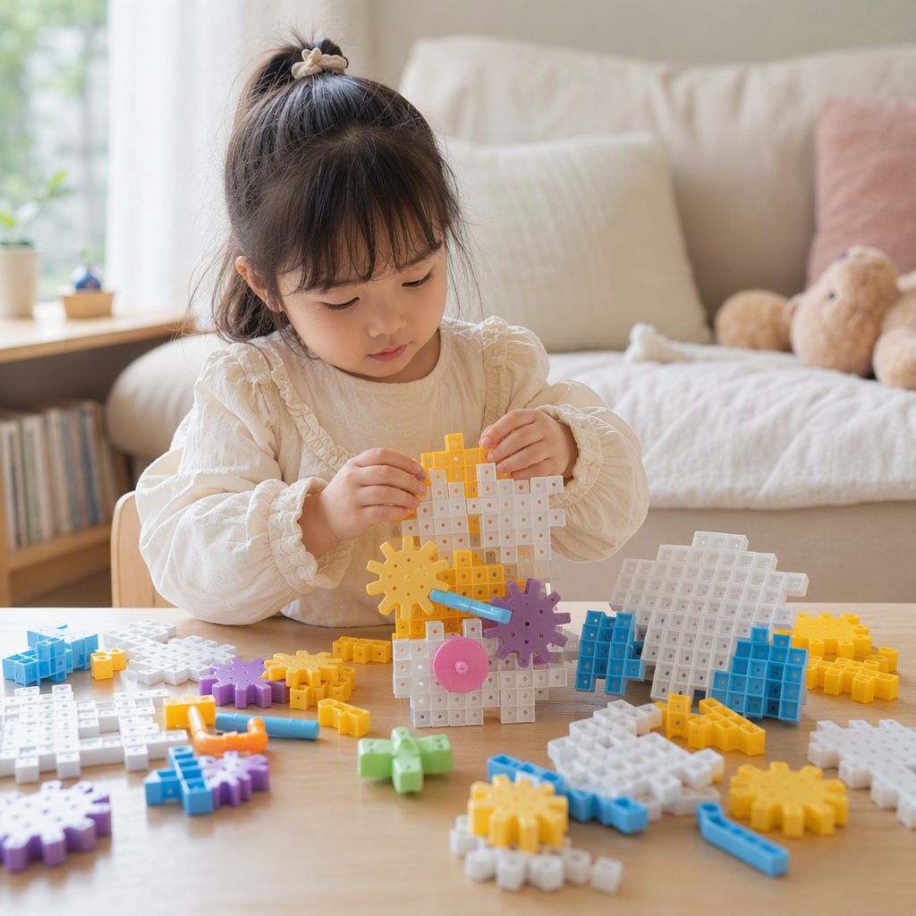 Children's gear mechanical assembly building blocks assemble educational toys, children's hands-on and brain-stimulating plastic building blocks for intelligence development Application Scenario