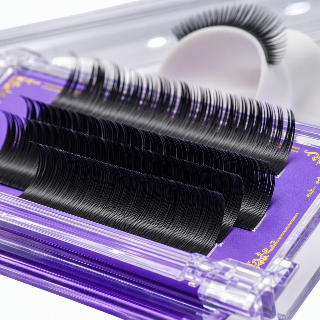 Paquete púrpura natural grueso pestañas postizas larga duración maquillaje delgado traje de maquillaje natural suministros de belleza Application Scenario