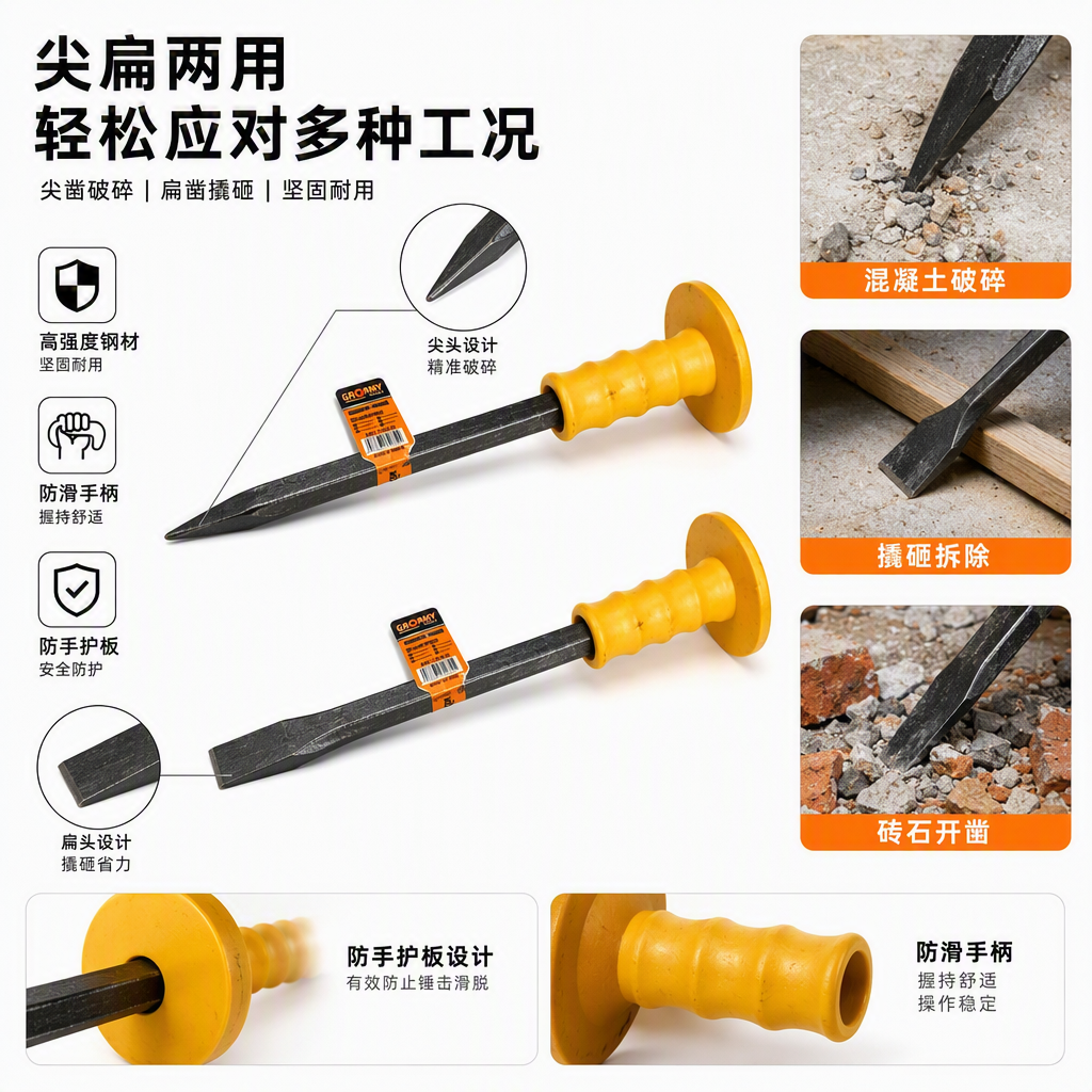 The handle of the multi-functional agricultural shovel is sturdy and durable, making it a suitable tool for field gardening construction Application Scenario