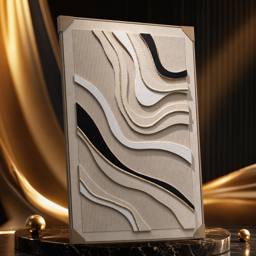 خلفية خطوط البيج، أسود وأبيض، مجسم، رسم الموضة Specification image