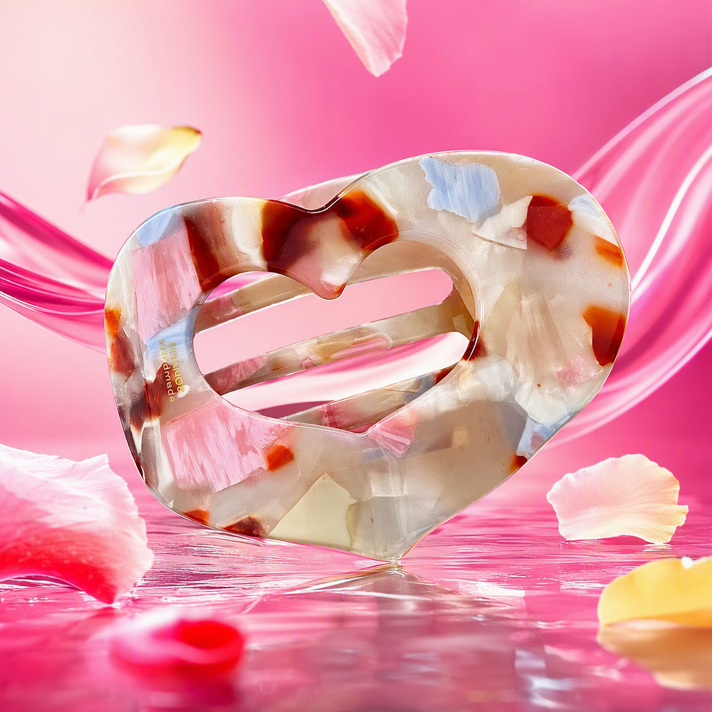 Colorful heart-shaped hair clips, sweet and cute hair accessories, student Korean-style hair accessories, headwear, hairstyle accessories for women Specification image