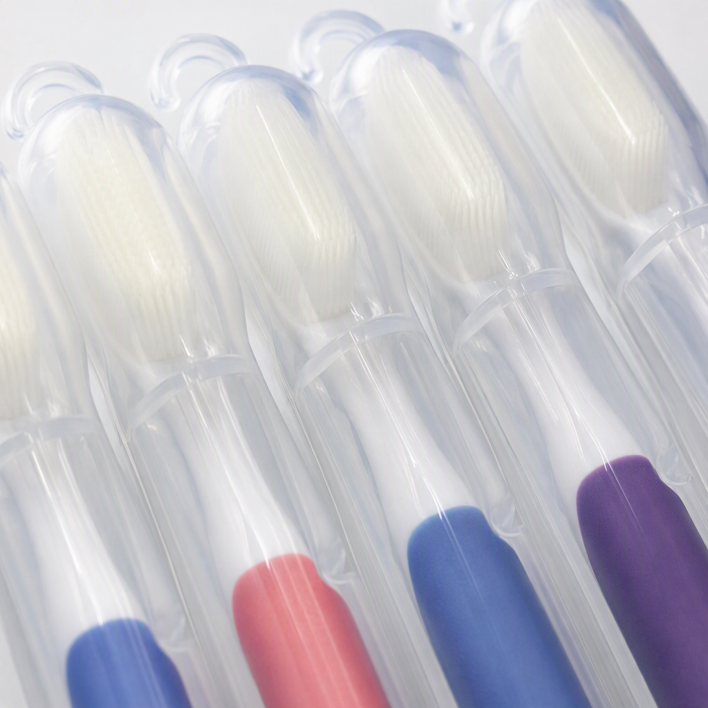 SUREE nano deep cleaning color handle cepillo de dientes cinco piezas paquete transparente confort grip productos para el cuidado dental Application Scenario