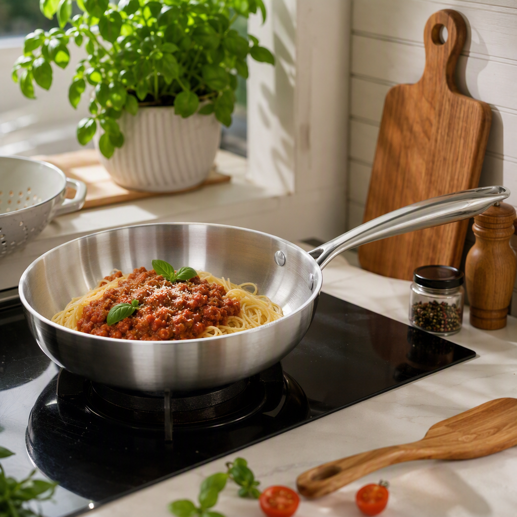 Multifunción antiadherente sartén de cocina casera sartén de sopa y fritar sartén multiuso durable resistente al calor Specification image
