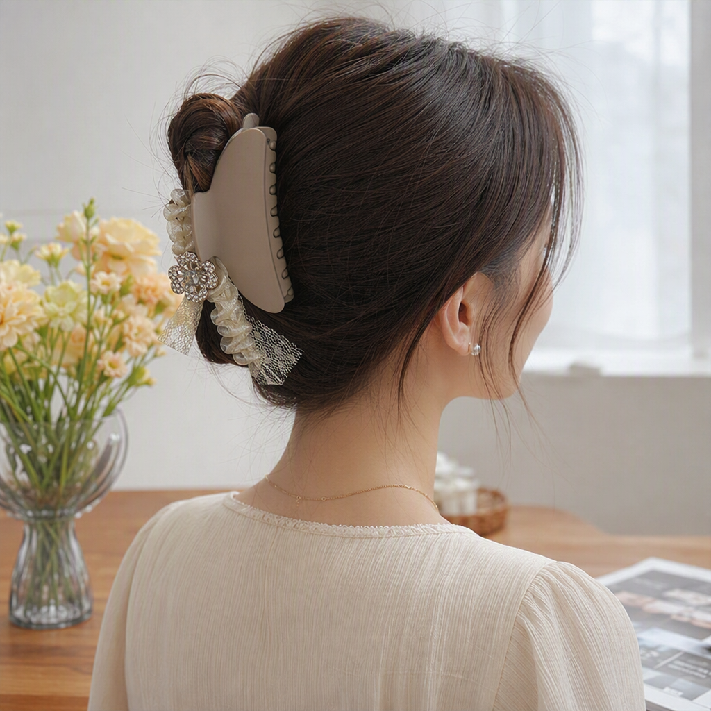 Fashionable hair clips and hair accessories, simple and versatile hairstyle decoration, headwear, hair clips, hair accessories, girls' hair accessories details Picture