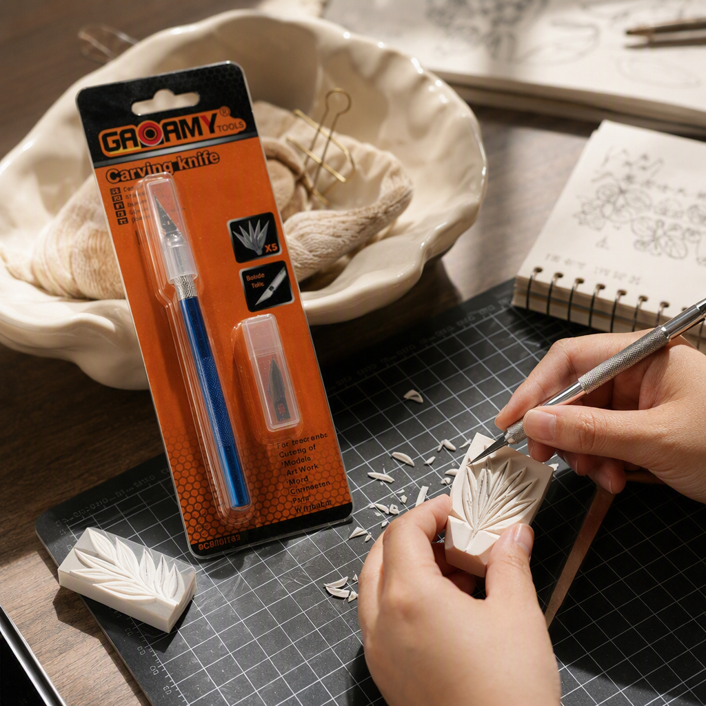 Multi-functional metal engraving knife, handcrafted tool, woodworking tool for sharpening the cutting edge Item Picture