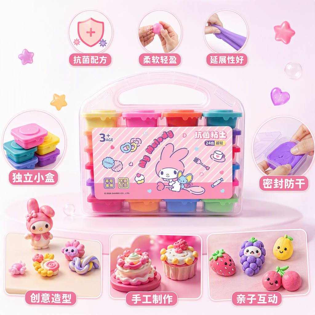 Peilebao - Meretti Clay in 24 colors Application Scenario