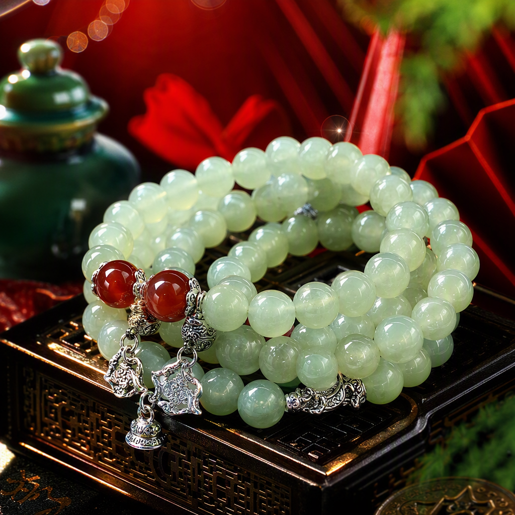 Fashionable and warm blue ice jade bracelet, simple and versatile bracelet, trendy and individual girl bracelet accessory gift