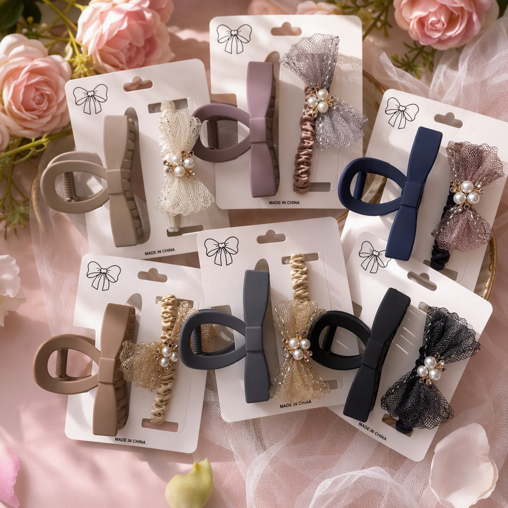 Fashionable hair clips, hair accessories, headwear, simple and versatile hair clips, student cute hair clips, hair accessories, hair accessories for women Application Scenario
