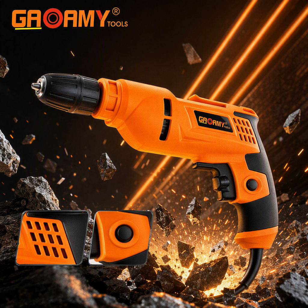 High-efficiency multi-purpose electric hand drill, a lightweight and portable tool for home decoration and maintenance, suitable for wooden and metal walls Item Picture