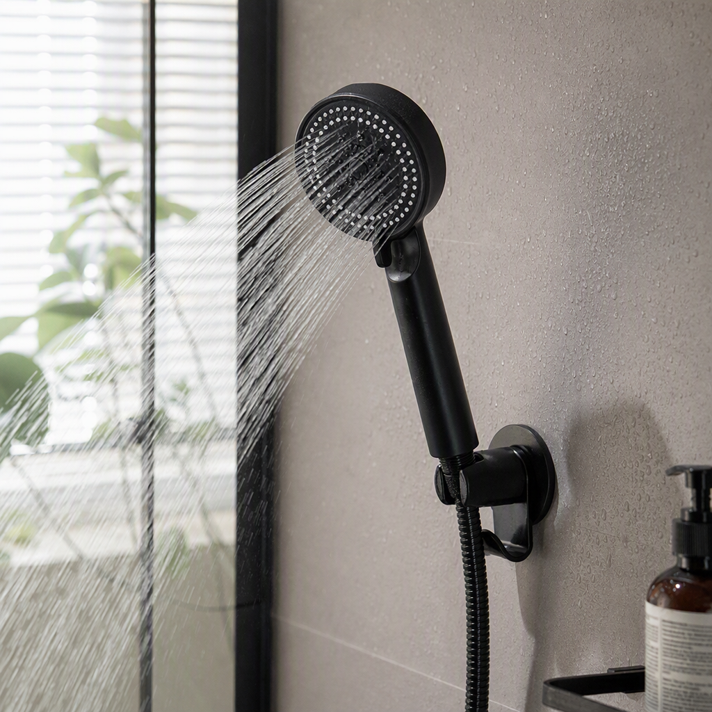 Multi-functional handheld shower head, home heating and plumbing hardware accessories, providing a comfortable bathing and spraying experience