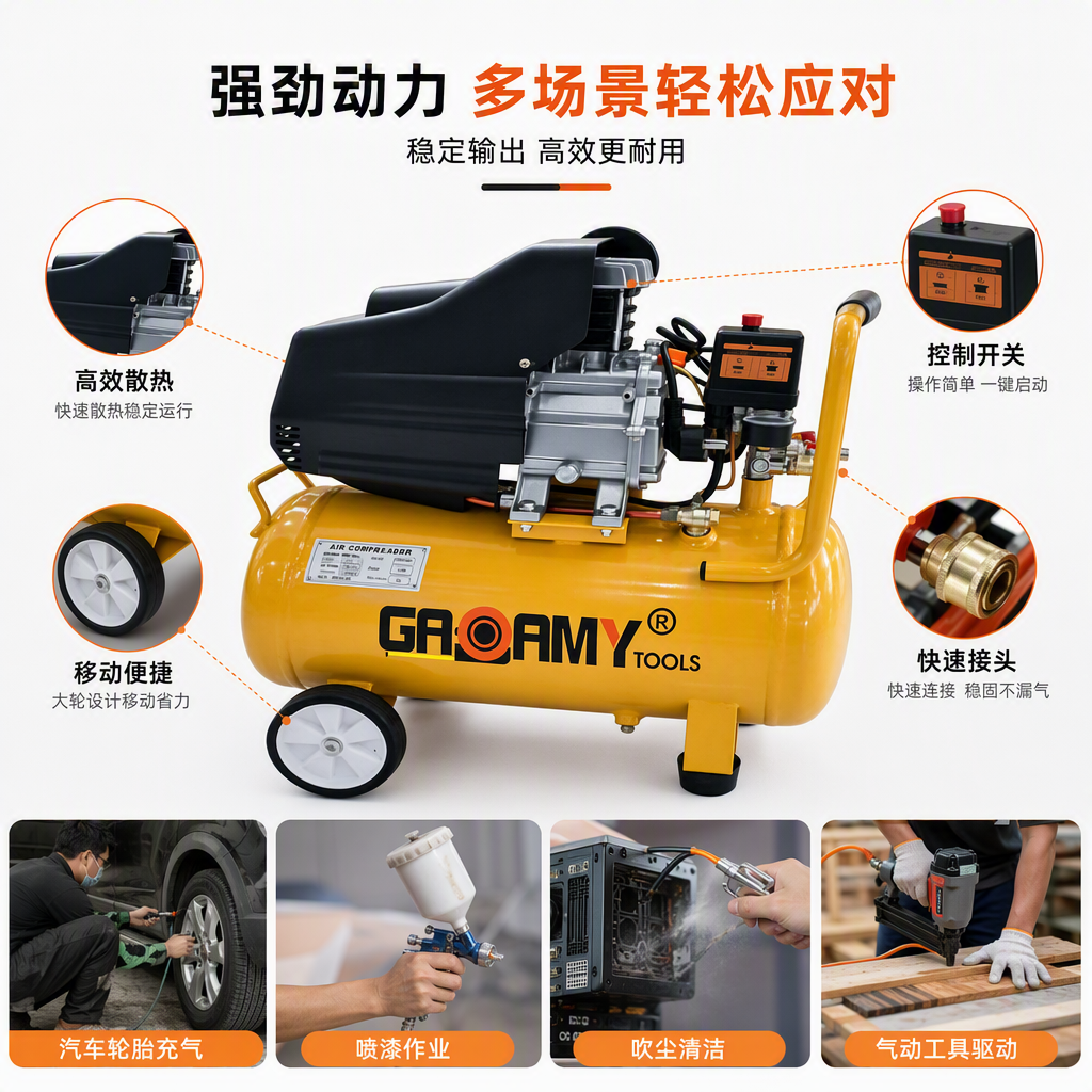 High-efficiency and durable pneumatic motors, industrial pneumatic components, and power sources for automation equipment full image