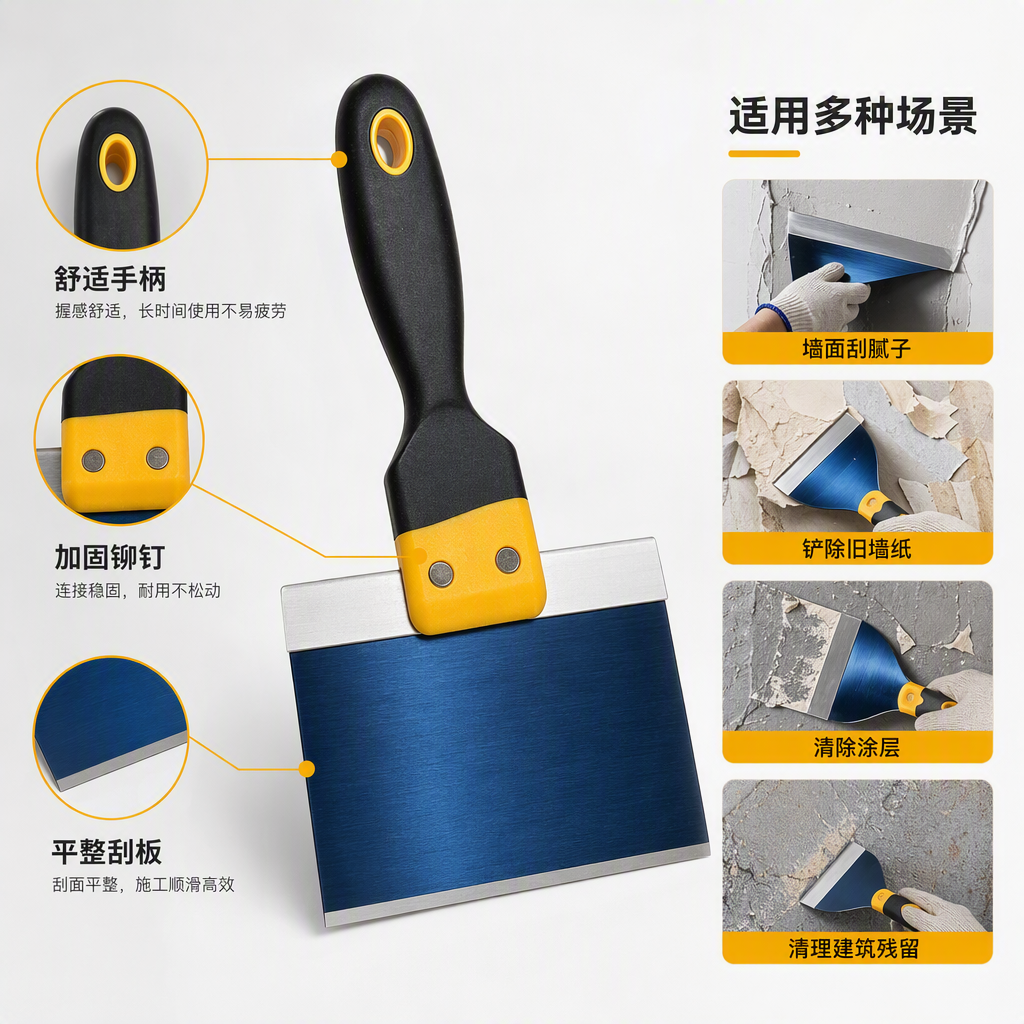 Espátulas multifuncionales herramientas de corte manual espátulas de metal y plástico mantenimiento doméstico accesorios para ajustadores durabilidad resistencia a la corrosión