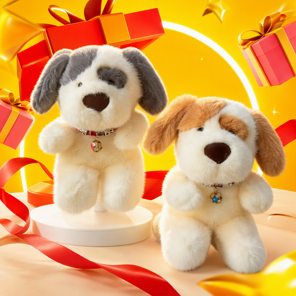 Cute plush toys, double pet-shaped soft and adorable throw pillows, fabric toys, children's gifts and collectibles Specification image