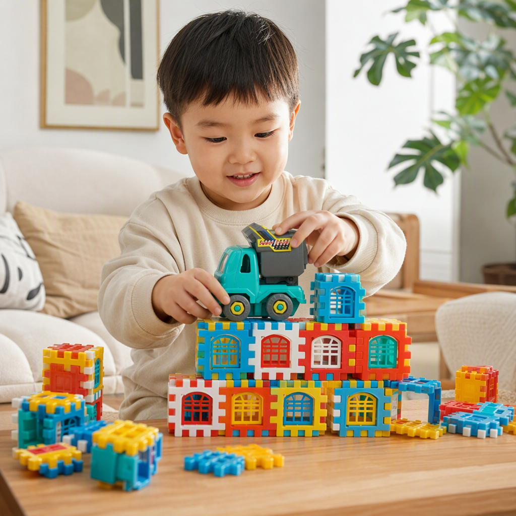 Colorful building blocks, educational toys, children's enlightenment science and education building blocks, assembly and building block toy gift box Item Picture