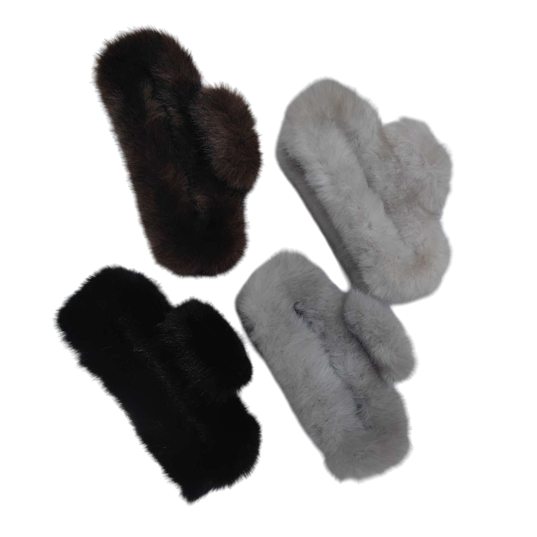Korean-style simple and high-end mink hair clips, headwear, hairpins, grippers, versatile hair accessories, hairpin decorations, hair accessory parts Item Picture