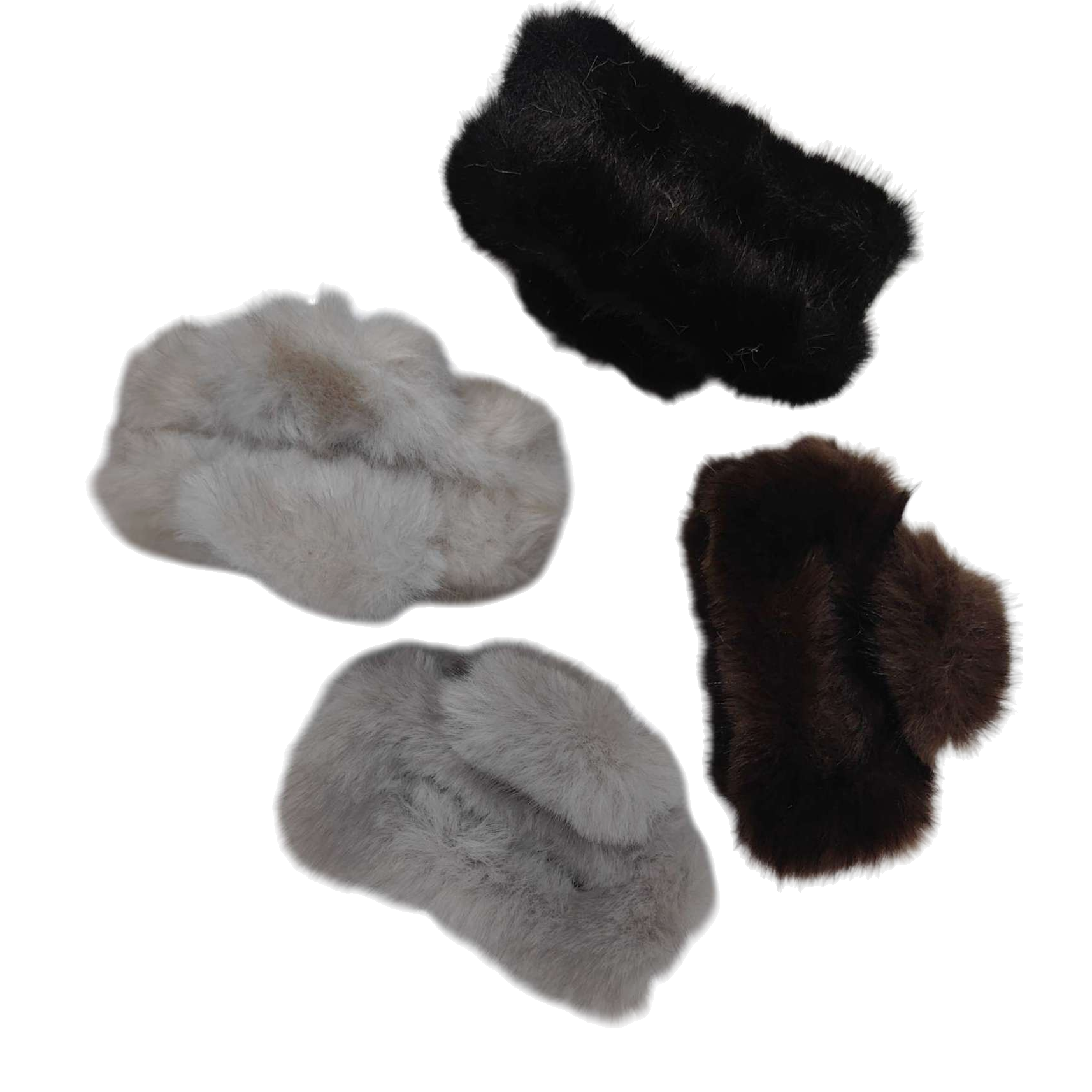 Fashionable and versatile mink fur hair clips, hairpins, headwear, hair accessories, simple clips, hair grabbers, hair accessories, women's style Item Picture