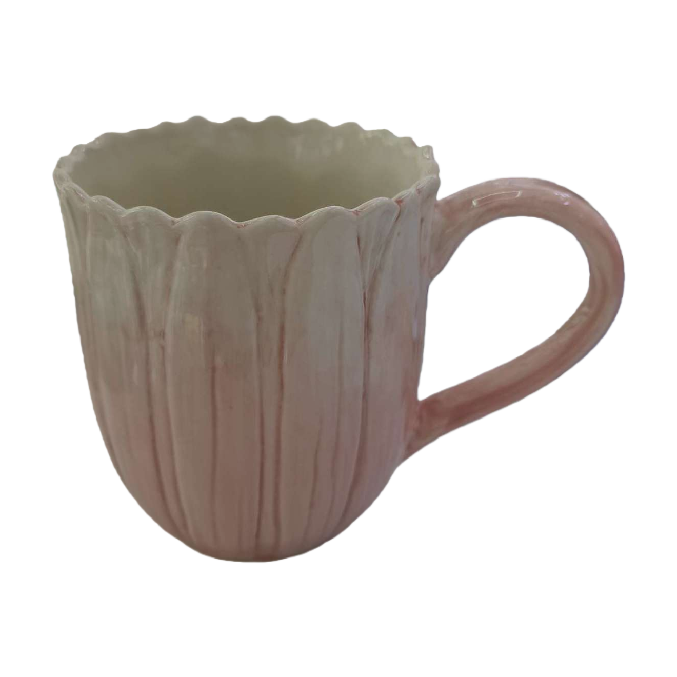 Patrón de pétalos rosa taza de cerámica simple creativo casa oficina taza de agua moda café y té regalo Item Picture
