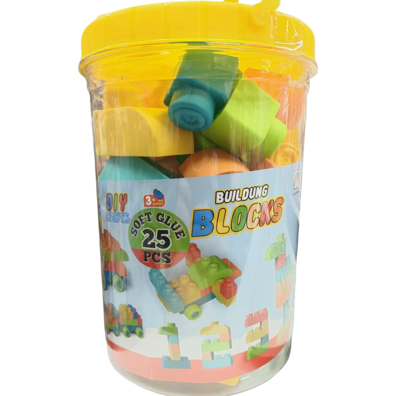 Cubo portátil granular grande construir bloques de construcción para niños montar y conectar bebé enseñanza temprana iniciación puzzle juguetes al por mayor Item Picture