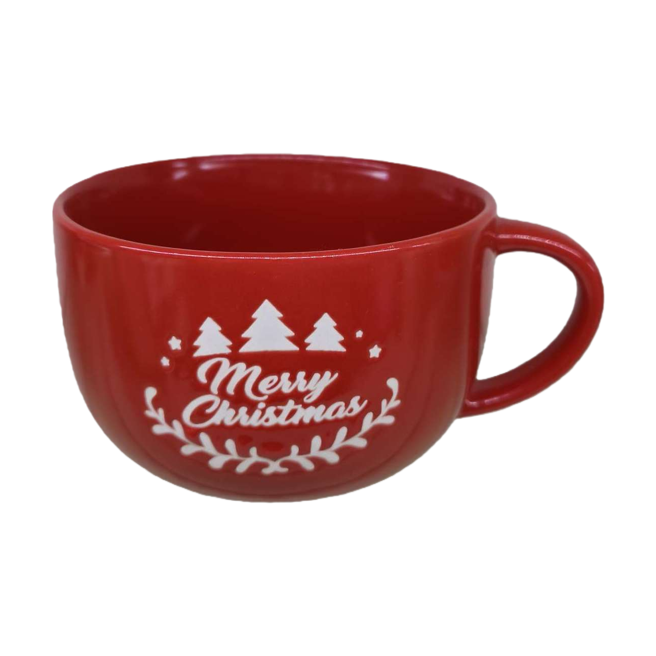 Christmas red ceramic cups, Christmas gift creative home coffee water cups, holiday decoration hot drink cups Item Picture