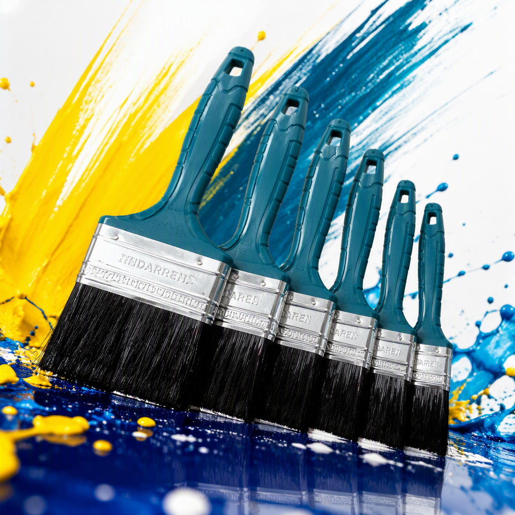 Mango plástico azul nuevo pincel imitación cerdas Specification image