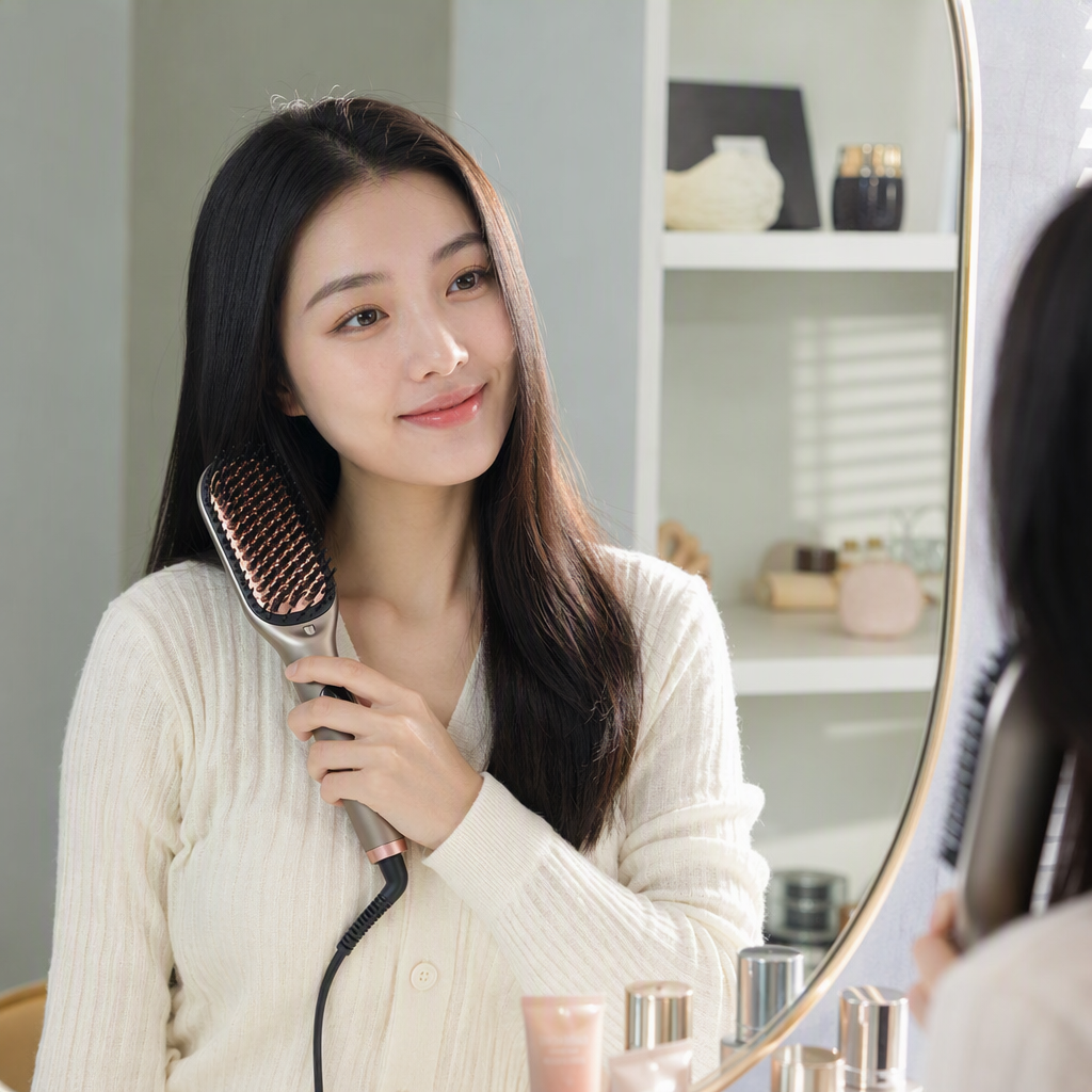 ENERGY MAX Electric Hair Comb is a portable household hairdressing comb that does not require pulling. It is a hair care and styling wonder details Picture