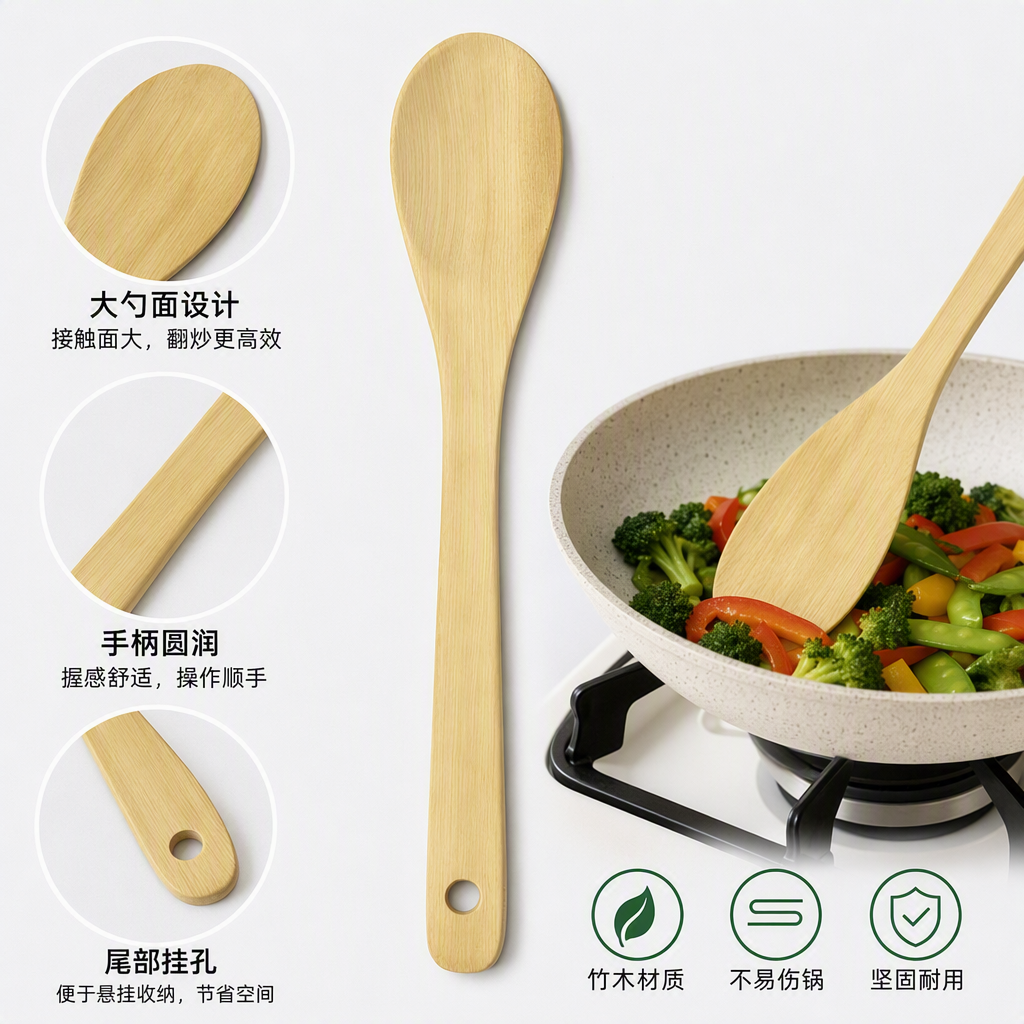 Stainless steel multi-purpose spoons and spoons, kitchen utensils, corrosion-resistant, essential for household practical dining tables