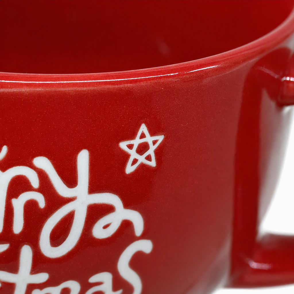 Red ceramic water cups for festivals, creative home decoration, Christmas gifts, hot drink cups, birthday and festival gifts Application Scenario