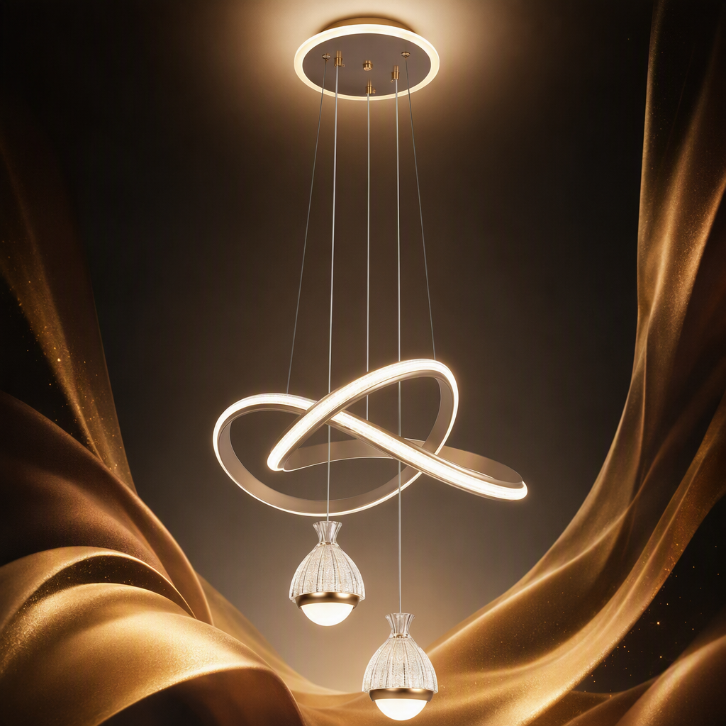 Modern and simple household chandeliers, creative lamps for living rooms, dining rooms and bedrooms, energy-saving led lighting fixtures and decorative lights full image