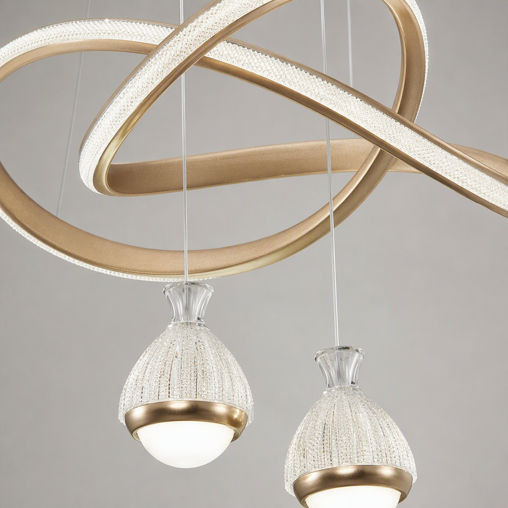 Modern and simple household chandeliers, creative lamps for living rooms, dining rooms and bedrooms, energy-saving led lighting fixtures and decorative lights details Picture