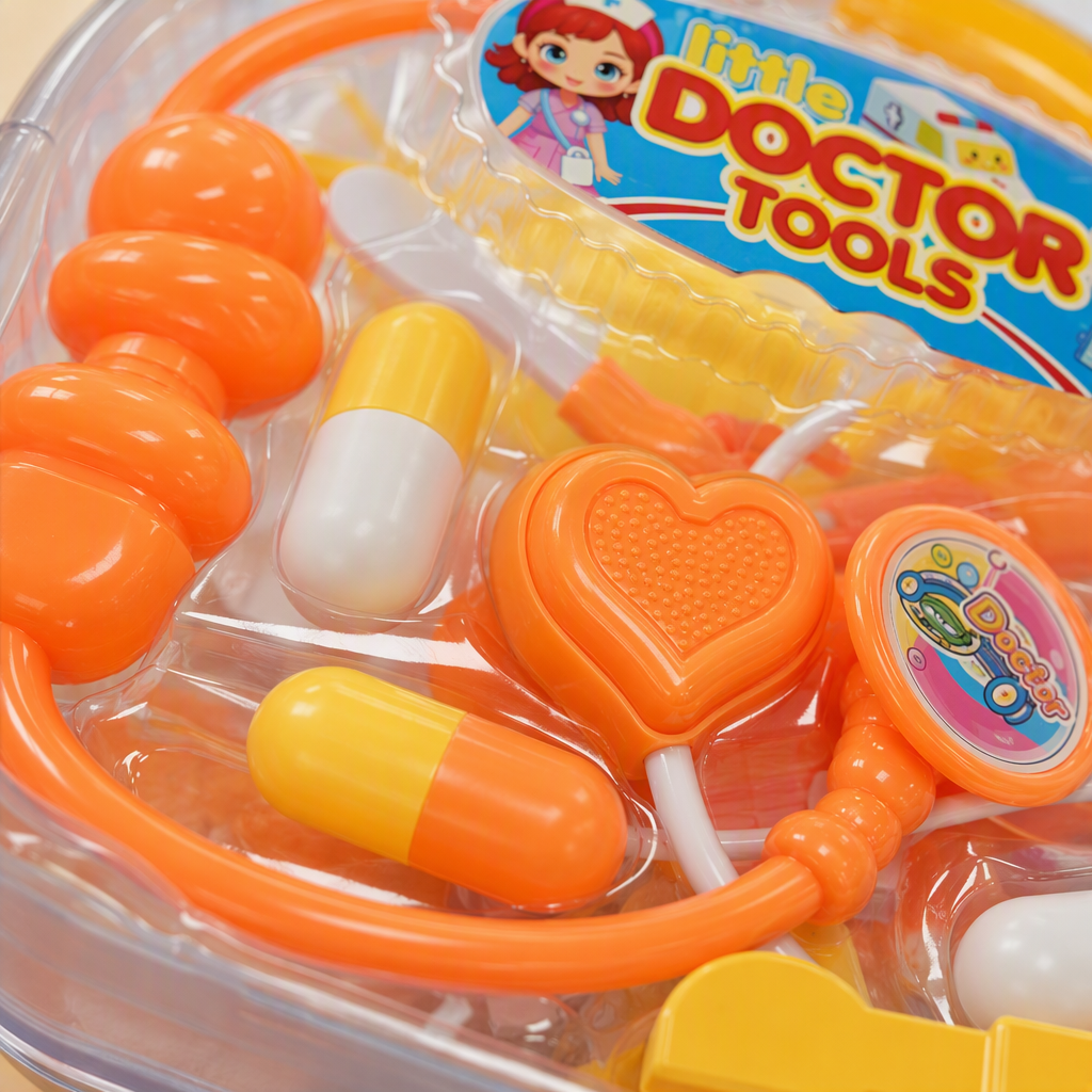 Niños pasando el hogar kit médico simulación herramientas de diagnóstico y tratamiento juguetes divertidos early learning puzzle toys caja de regalo Application Scenario