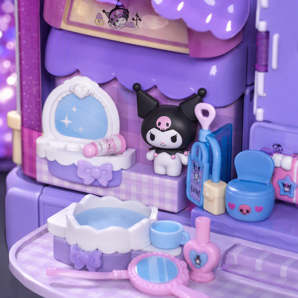【 Official Authorization 】 Kuromi Children's DIY House Series - Fashionable Little House Specification image
